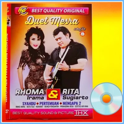 Kaset MP5 Video Musik 160 Lagu Dangdut Duet Rhoma Irama Feat. Rita Sugiarto Album Pilihan Terpopuler