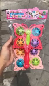 Kerincingan Bentuk Kupu-Kupu OCT 3242 | 1 Kantong Dapat 2 Pcs Mainan Kerincingan Warna Random Bahan Berkualitas