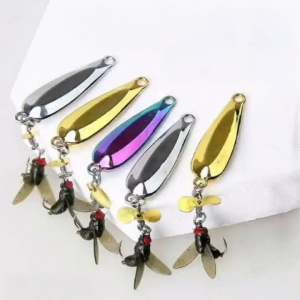 Đồ Câu Cá Luya Mồi Xa Đúc Luya mồi giả dụng cụ câu cá Bộ mồi giả Bionic Sequin Moth mồi mô phỏng Mino dạ quang mềm Mồi Trượt Mồi Cánh Quạt nổi trên nước nước ngọt nước biển câu cá bằng ruồi nhân tạo