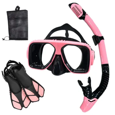 Snorkel Diving Mask and Goggles Diving Swimming Tube Set Adult Unisex
