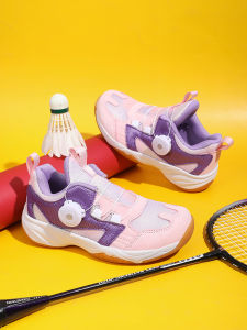 Childrens Badminton Shoes Carbon Plate Anti-Slip Wear-Resistant Shock Absorption Sports Shoes Boys Girls Training Shoes
