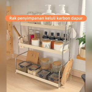 Spice Rack Rak Rempah Kitchen Storage Rack Rak Dapur Kitchen Rack Seasoning Rack Condiment Rack Kitchen Shelf