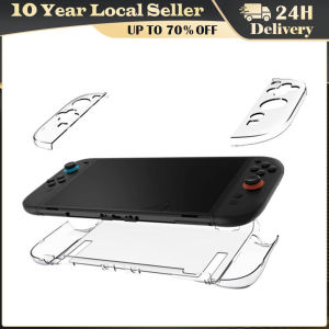 Protective Case with Grip for Nintendo Switch 2 2025 Model Crystal Transparent Shell Hard Cover for NS2 Game Console