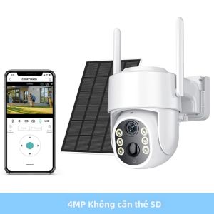 Camera Năng Lượng Mặt Trời Wifi BESDER 4MP PTZ Với Màn Hình Kép Tầm Nhìn Ban Đêm Camera IP 2MP Pin Sạc 7800mAh Dùng Ngoài Trời Tương Thích Với Ứng Dụng iCSee