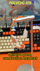 POLVCDG -X15 IPX6 Anti-Pawis Bone Conduction Headset Wireless Earbuds Bluetooth Earphone Professional Sports Headphones Cycling Headphones Suitable For Outdoor Activities Openrun