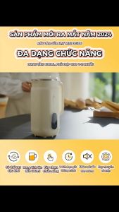 Máy làm sữa hạt mini 0.6L Bear DJJ-D05D6 500W 8 Lưỡi inox Nấu sữa đậu nành xay sinh tố ngũ cốc BH 18 Tháng