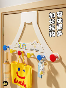 Door Back Hook Clothes Hanger Wall Mounted Coat Hook No Trace No Drilling Required Clothes Hook for Bedroom Storage Organization