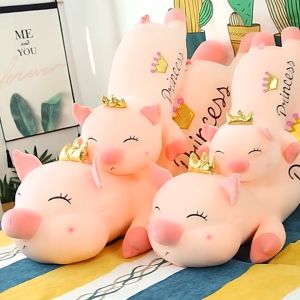 GẤU BÔNG MINISO HEO HỒNG VƯƠNG MIỆN HEO PRINCESS SIZE LỚN DỄ THƯƠNG CAO CẤP CHO BÉ