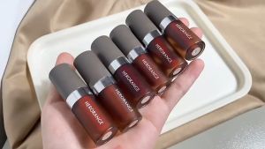 HERORANGE Lip Glaze Waterproof Tahan Lama Long Lasting Water Lip Gloss 6 Warna