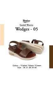 Sandal Wanita Slop Working Wedges 05 / Sandal Wanita Wedges Fashion Terbaru 2024