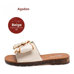Agsdon | French Bow Summer Slides Sandals