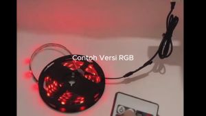 Lampu LED Strip 3528 / 2835 12V 5 Meter Silicone Anti Air IP45 Outdoor