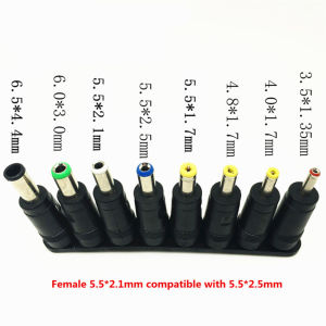 8Pcs Jack Power DC Male 2.1x5.5mm Konektor Power DC Plug Buat CCTV/Router/ Alat Cukur Rambut Elektrik/Kipas Listrik/Speaker