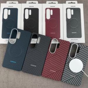 Samsung | Luxury Carbon Fiber Texture Magnetic Case SAMSUNG S26 Ultra 5G For Magsafe Wireless Charge Matte Anti-fall Full Protect Cover