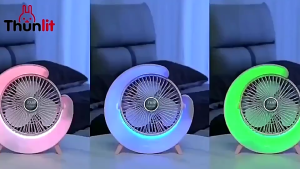 LED Night Light Room Rechargeable Moon Lamp with 3 Adjustable Fans for Bedroom Home Decorations Art Light Half-Moon Shape USB Charging