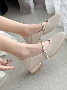 Low Heel Fairy Godmother Shoes for Women Spring Autumn New Style Mary Jane Maid of Honor Comfortable Fashionable Flat Shoes