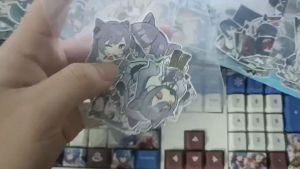 Genshin Impact - Set 10/15 Sticker Keqing game Genshin Impact dán trang trí vali điện thoại laptop mũ bảo hiểm..nhiều chủ đề siêu đẹp chống nước chống xước