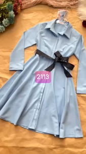 MYDU SALE : Đầm Sơ Mi Dự Tiệc Tay Dài – MS 2113 – Thanh Lịch Dễ Mặc Chuẩn Form