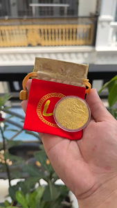 Đồng Xu Hình Cá Chép Mạ Vàng Phong Thủy May Mắn - Đường Kính 4 Cm - Chất Liệu Niken Mạ Vàng