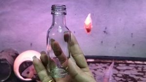 ขวด 45 มล. (100ใบ) 45ml ขวดแก้วใสคอยาว + ฝาโลหะเงิน (น้ำหนัก7.35กิโลกรัม) บรรจุภัณฑ์ (ส่งสินค้าทุกวัน จ-อ-พ-พฤ-ศ-ส)