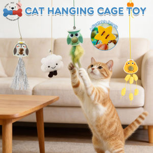 Interactive Cat Hanging Toy with Cat mint Ball Self-Play Pet Chase Toy
