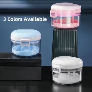 Portable Dental Aligner Case Invisible Orthodontic Retainer False Teeth Cleaner Storage Box Dental Organizer Compact for Travel