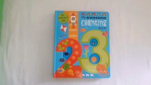 My Awesome Counting Book Board Book Numbers 1-20 Math Learning Materials for Kids Preschool Early Education Reading Book Gifts Lift The Flap Board Book Hardcover Children Book Toddler Book