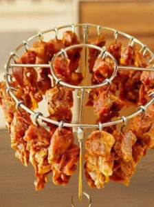 316 Stainless Steel BBQ Grill Rack Air Fryer Cooking Accessories Home Kitchen Barbecue Meat Skewer Rack Oven Parts And Accessories