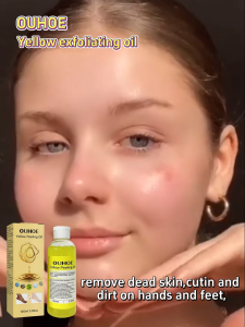 Ouhoe Yellow Peeling Oil Whitening Bleaching Moisturizing Skin Cleansing Exfoliating 100ml