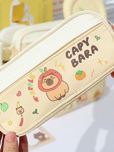Kawaii Pencil Case Large Capacity Pen Bag Cute Soft Pencil Pouch Office Students Stationery Supplies
