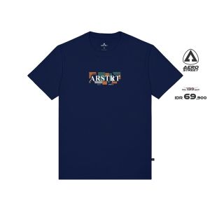 Aerostreet T Shirt Octo Navy - Kaos T-Shirt Tshirt AAAAA