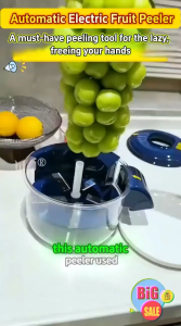 Automatic Electric Grape Peeler Machine - Hands-Free Skin Remover for Berries Fruits Fruit Prep Tool Effortless Peeling 去皮器 葡萄去皮器