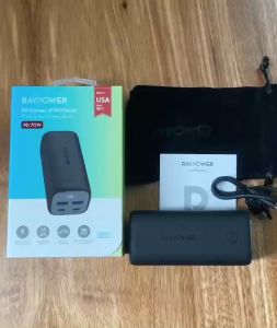 Pin dự phòng  RAVPower RP- PB208Pro 20000mAh PD 70W 4 cổng 2C2A sạc nhanh PD/PPS/QC
