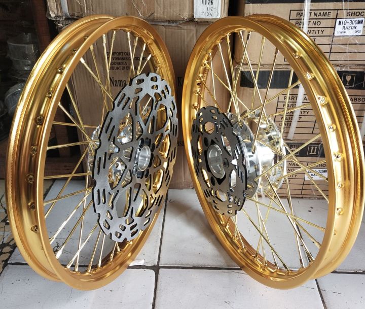 VELG JARI JARI RING 17 X 140 SATRIA FU DEPAN BELAKANG 1SET WARNA