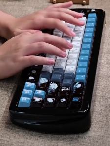 URE *Xvx Lotus Real Ceramics Keycaps 120 Key Dye-Sublimation Cherry Profile Keycaps For MX Mechanical Keyboard
