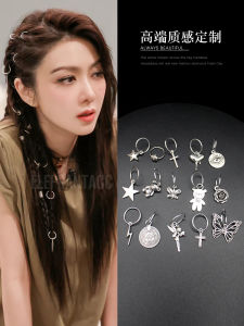Cool Metal Boxing Braid Hair Accessories Trendy Punk Girl Hair Clips Edge Clips Fresh out New Fashion Hair Rings for Women