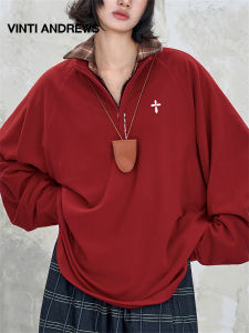New Red Long Sleeve Winter Thermal Hoodie