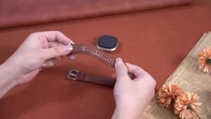 Leather Band For fitbit versa 4 band fitbit versa 3 Lite Men Watch Bracelet Strap For Fitbit versa 4/3 Real leather strap