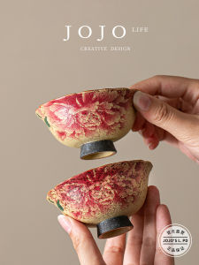 High-End Tea Set Owners Cup Small Size Peony Ladies Tea Drinking Cup JOJOS L. PD.health Chinese Style Ceramic Tea Cup