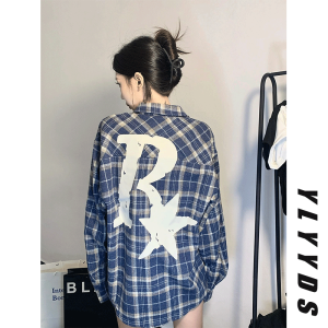 R Star Blue Gingham Shirt: A Guide to Men's Long-Sleeve American Retro Style