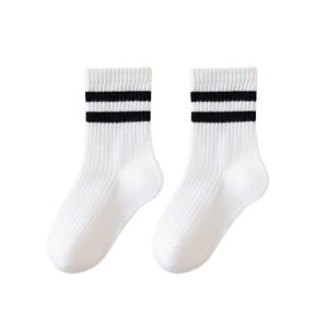 miiow | Breathable Cotton Socks For Boys Spring Autumn Style Mid-Calf No-Cuff Sports Socks For Kids And Teenagers Comfortable Soft Cotton