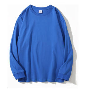 Áo Thun Cotton Dài Tay Dày Mùa Thu Mới Cho Nam Dáng Rộng Chất Liệu Cotton Nguyên Chất Thoải Mái Thoáng Khí Thời Trang