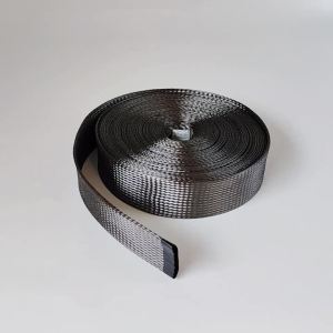 Black Woven Loom Tube Used for Wire Wrapping  Peotector De Cable Cargador Mangas