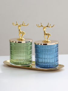 Hộp Đựng Chỉ Nha Khoa Tăm Thủy Tinh Sang Trọng Hộp Đựng Bông Tăm Nhà Hàng Phương Tây Khách Sạn Gia Dụng Hộp Đựng Bông Tẩy Trang Phong Cách Instagram