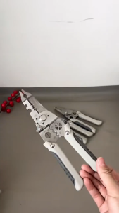 21 in 1 Professional Wire Stripper Crimping Tool Stainless Steel Wire Cutter Multi-Function Hand Tool Durable Electrician Pliers