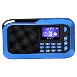 Portable Bluetooth Speaker with Card Slot for English Practice Student Audio Device with Loop Function Word Display And Playback Multiplication