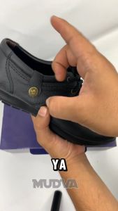 Sepatu Casual Pria Murah Kulit untuk Kuliah/Kerja Santai MD207 HT