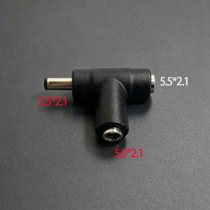 1PCS DC5.5 X 2.1 mm Female To 5.5* 2.1mm Male Female/ 5.5* 2.5mm Male FemaleDC Power Connector Adapter Laptop