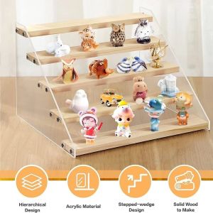 Attractive & Durable 2-5 Layer Acrylic Wood Display Stand