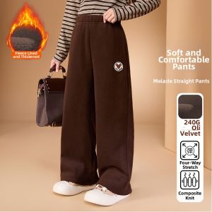 Ask Junior | Spring New Girls Straight Legged Pants Corduroy